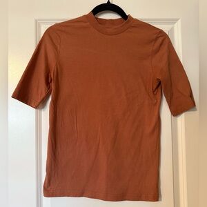 🤍 OAK + FORT 100% Cotton Basic Scoop T-Shirt – Women’s Small 🤍